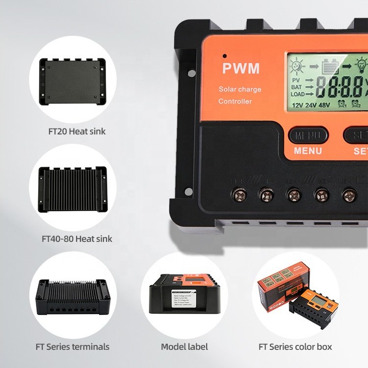 China manufacturer automatic 12v 24v 48v energy panel lead acid battery solar charge controller 100 amp