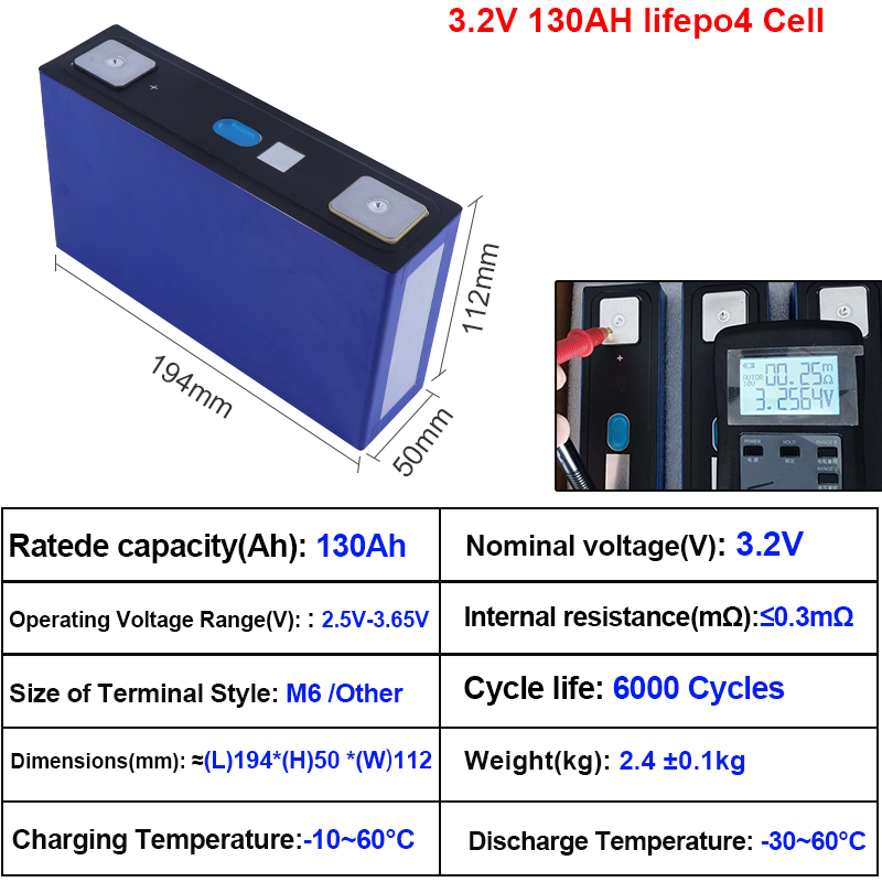Phosphate 130ah 4C LFP Rechargeable Lithium ion Battery Low Price High Rate EV Power Battery LiFePO4 Battery for Golf Car