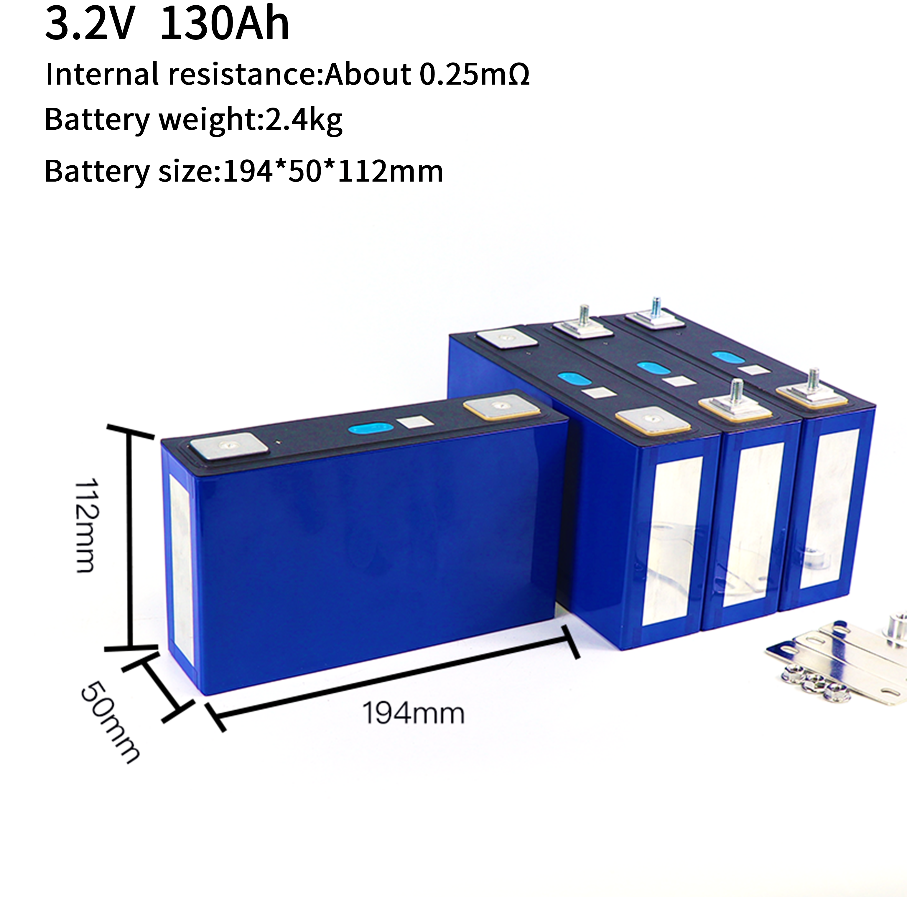 Phosphate 130ah 4C LFP Rechargeable Lithium ion Battery Low Price High Rate EV Power Battery LiFePO4 Battery for Golf Car