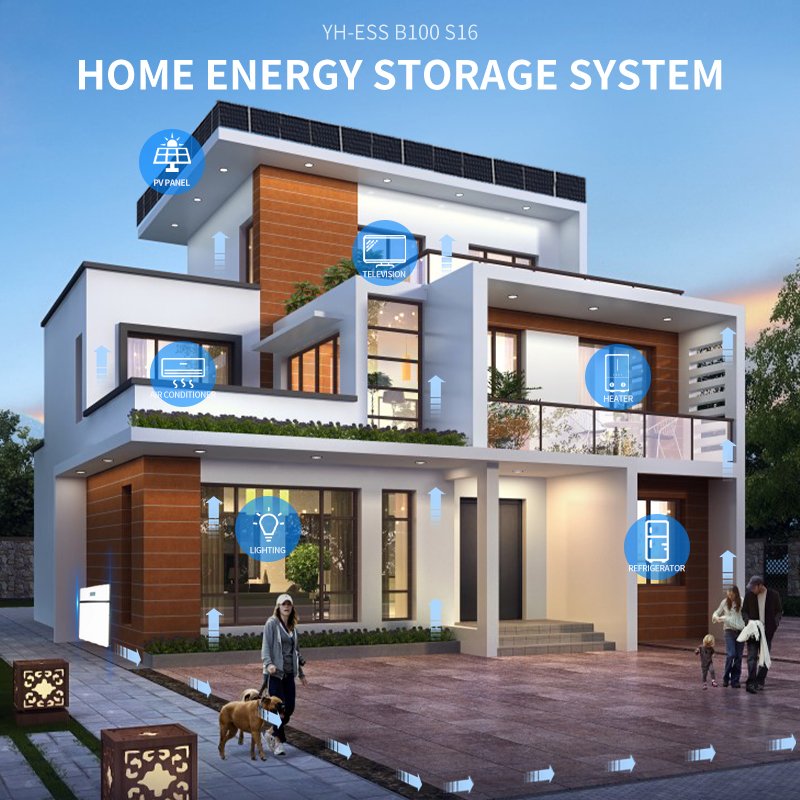 New Energy Solar Energy Storage System 51.2V 200Ah Lithium Ion Battery 48V Lifepo4 Battery 10Kwh solar battery house system