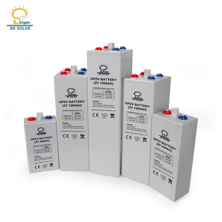12v 2v 600Ah 1000ah 2000Ah 3000Ah alve regulated lead acid battery opzv solar battery energy storage battery