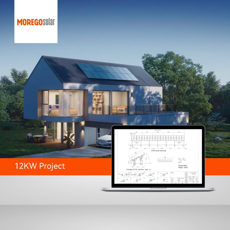 Moregosolar hybrid solar energy system 6KW 10kw hybrid inverter 3 phase 1kwh solar battery pack for solar system