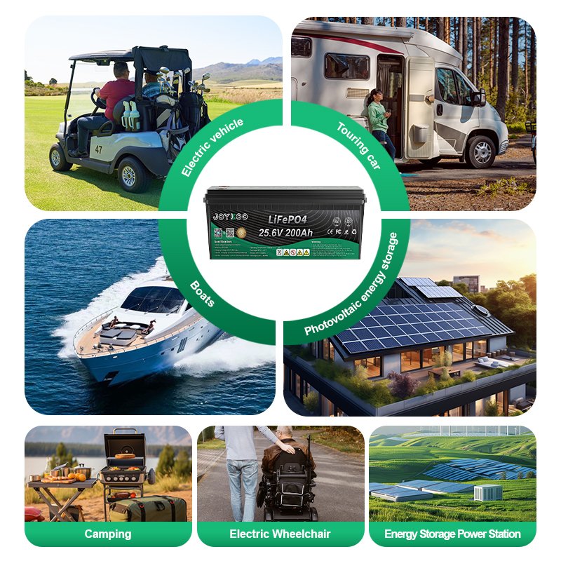 24V 12V 100Ah 200Ah 300Ah LiFePO4 Lithium Pack 12.8V 25.6V 50Ah 100Ah 200Ah 300Ah Bluetooth Lead-Acid Replacement Battery