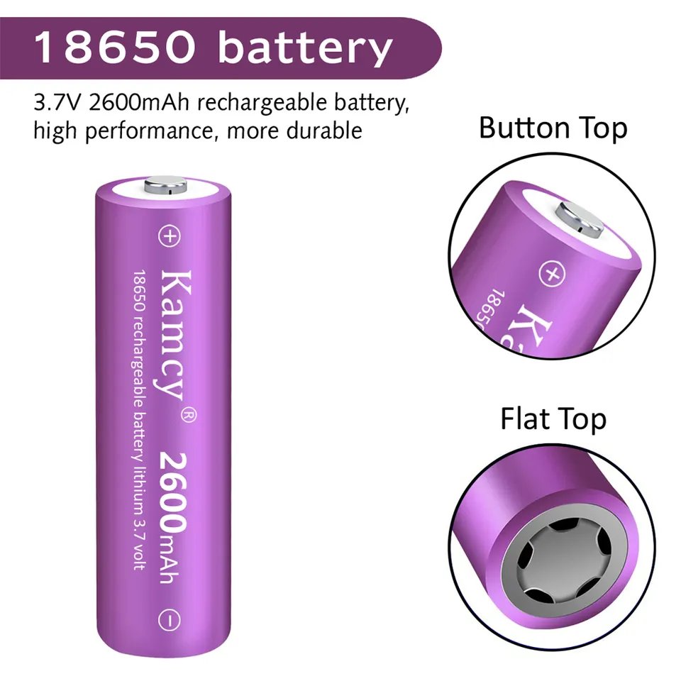 3C 5C Li-ion Battery High Capacity Lithium ion Power Cell 3.7V 18650 1200mah 2600mah 21700 Li Battery Cylindrical Battery