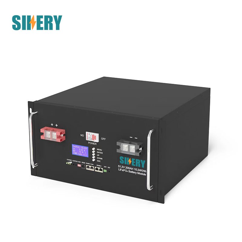 48V 100ah 200ah 5kw 10kw LiFePO4 battery pack solar energy storage system 51.2V 100ah 200ah rack mounted lithium ion battery