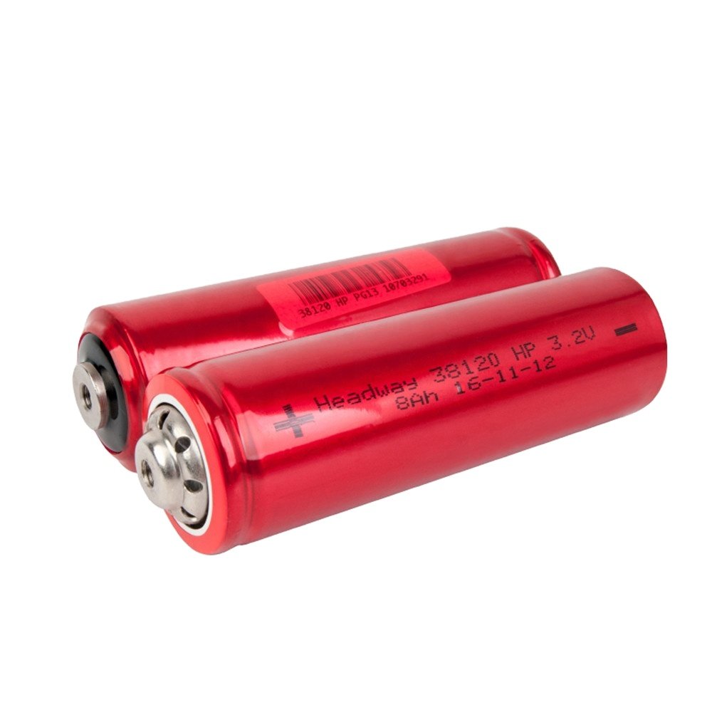 Headway LiFePO4 Battery 3.2V 38120HP 8Ah Rechargeable Lithium ion Battery