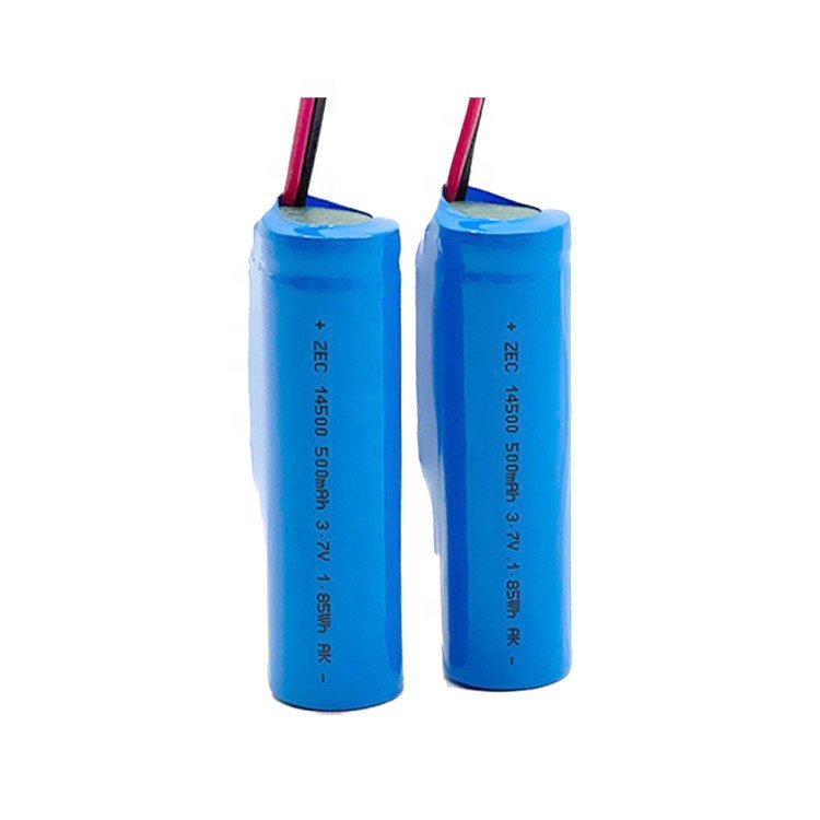 Enerforce 14500 500mah Lithium Ion Battery 3.7V Li-ion Battery Pack For Small Night Light Shaving