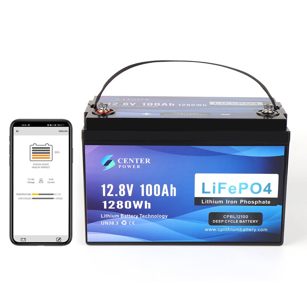 Center Power High-performance lithium ion batteries 12v 100ah lifepo4 battery smart bms 4s 12v lifepo4