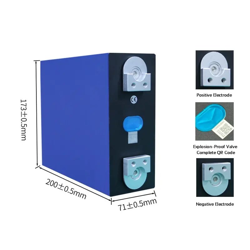 3.2v 100ah 230ah 280ah 300ah Lifepo4 Battery Cell Golf Forklift Energy Storage Battery Lithium Ion Batteries For Solar System