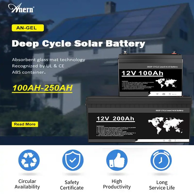 FamlinkPower Solaire Energy Storage Gel Battery 12V 200Ah 100Ah Lead Acid Battery 400Ah 300Ah Solar Battery