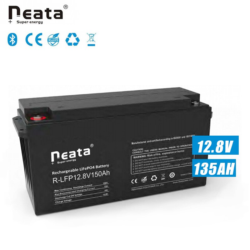 Neata Smart Bluetooth LiFePO4 Smart 12V 150AH Lithium Ion Battery With Mobile Phone App Control