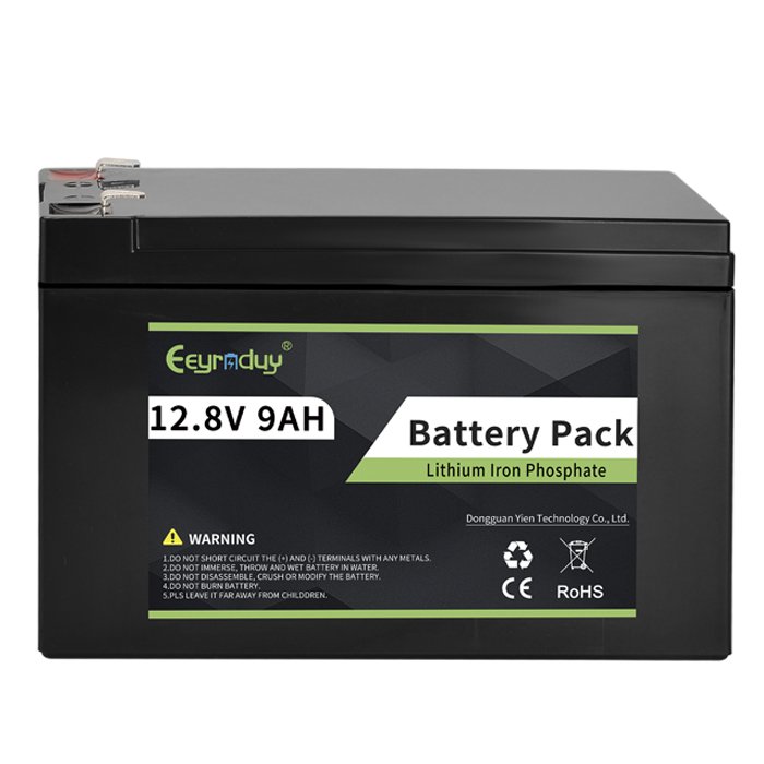 12.8V LiFePO4 Rechargeable batteries ups solar motorcycle gel lithium ion battery 12V 9ah lead acid replacement