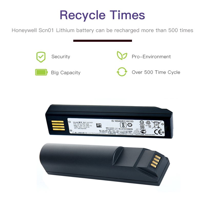 OEM NEW BAT-SCN01 Battery for Honeywell SCN01 Oyager 1202 1902 Xenon 4820i Xenon 5620 Barcode Scanner Lithium Ion Batteries
