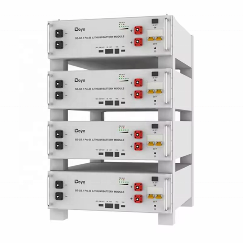 Deye Low Voltage 48v 51.2v 100ah 200ah 280ah Lifepo4 5.12kwh 9.6kwh 10kwh Rack able Lithium Ion Battery