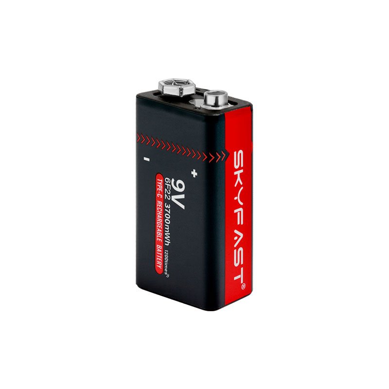 Wide Utility OEM li-ion 9 volt 650mAh USB 9v Rechargeable Lithium Battery for Multimeter Smoke detectors