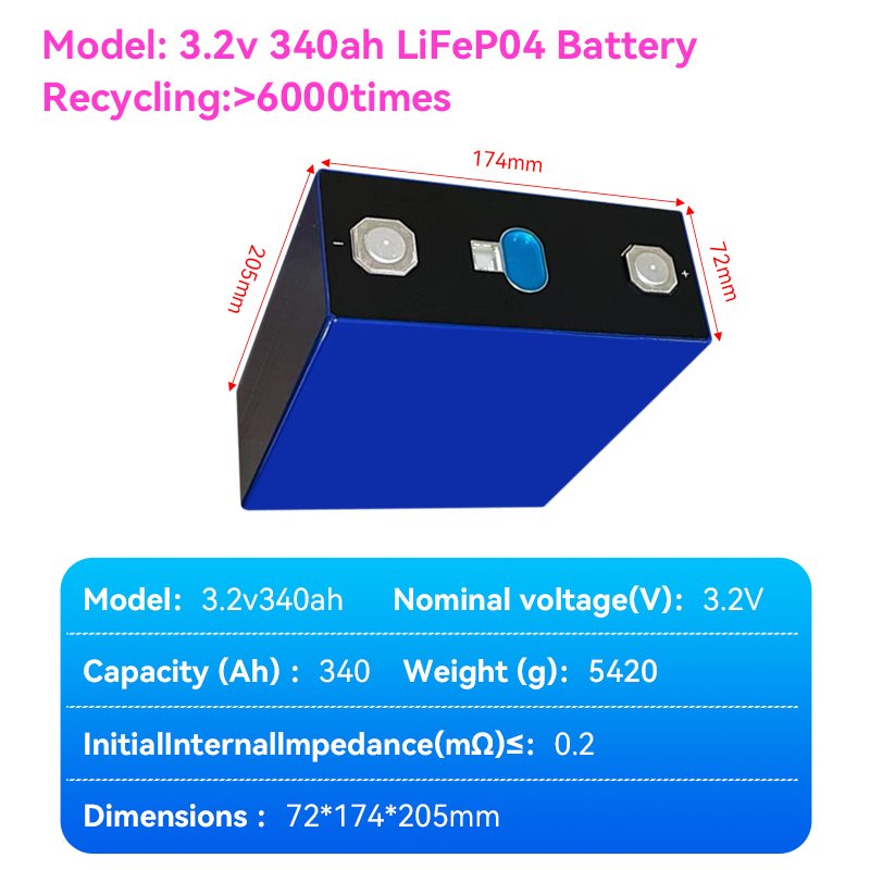 EV CATL Hthium 3.2V 340Ah Lifepo4 Lithium Cells 3.2v Prismatic Phosphate Lithium Ion Batteries for Golf Cart