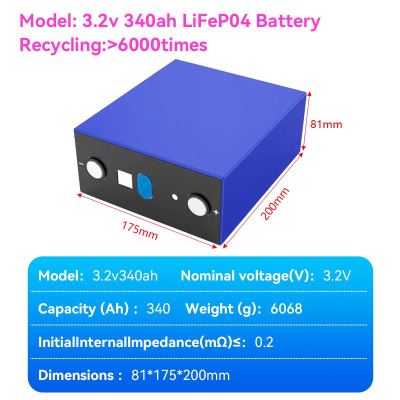 EV CATL Hthium 3.2V 340Ah Lifepo4 Lithium Cells 3.2v Prismatic Phosphate Lithium Ion Batteries for Golf Cart