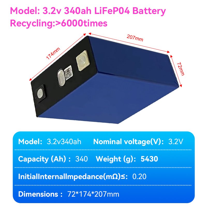 EV CATL Hthium 3.2V 340Ah Lifepo4 Lithium Cells 3.2v Prismatic Phosphate Lithium Ion Batteries for Golf Cart