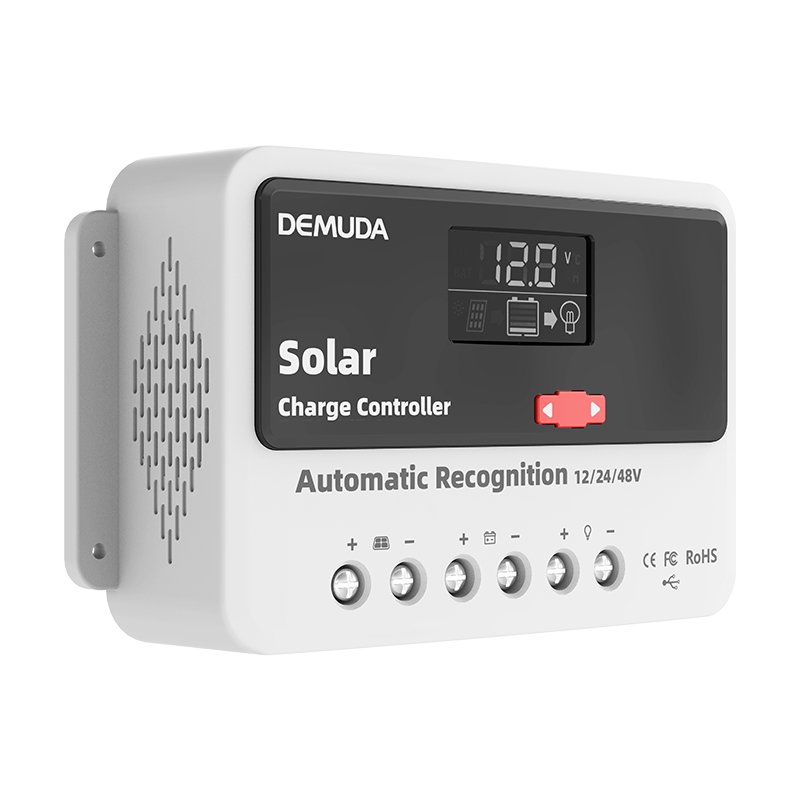 Smart Solar Panel Controller Regulator 24V 12V 48V DC Output Bulb 10A 30A 50A 60A 20A 40A Manual PWM Solar Charger Controllers