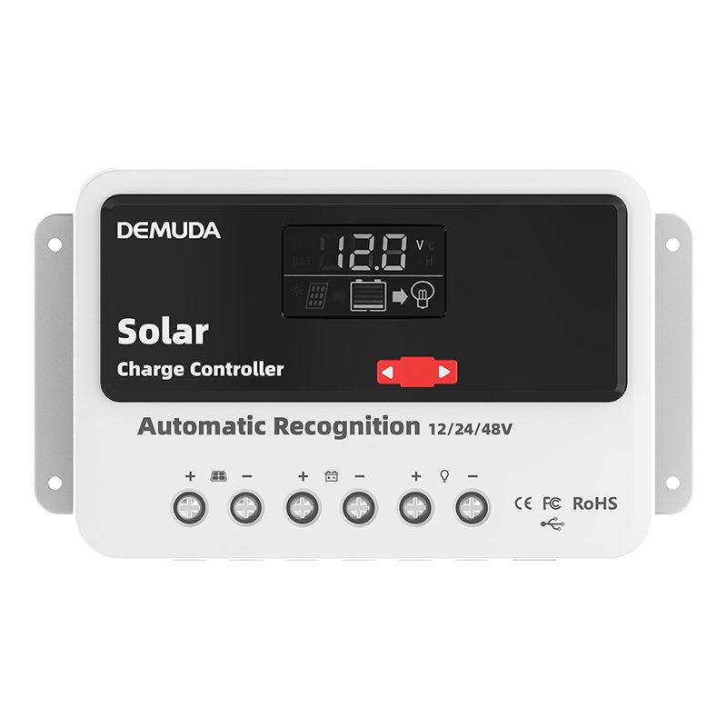 Smart Solar Panel Controller Regulator 24V 12V 48V DC Output Bulb 10A 30A 50A 60A 20A 40A Manual PWM Solar Charger Controllers
