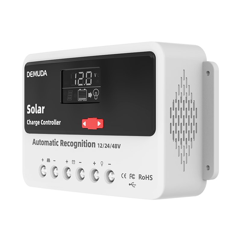 Smart Solar Panel Controller Regulator 24V 12V 48V DC Output Bulb 10A 30A 50A 60A 20A 40A Manual PWM Solar Charger Controllers