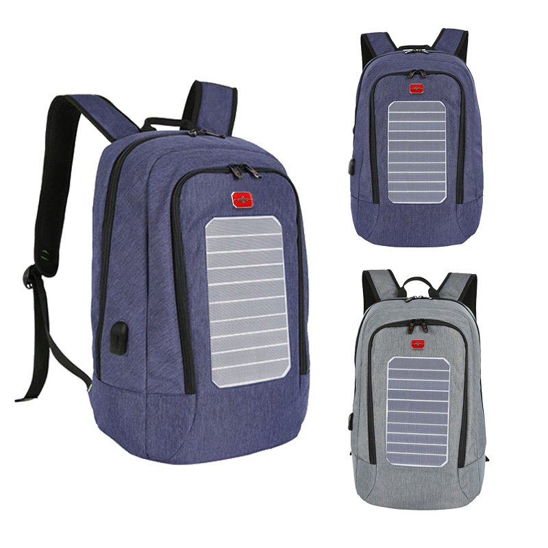 2025 High Quality Solar Power Panel Charging Cellphone Charger Bag Portable Teenager Daily Travel Schoolbag Backpack