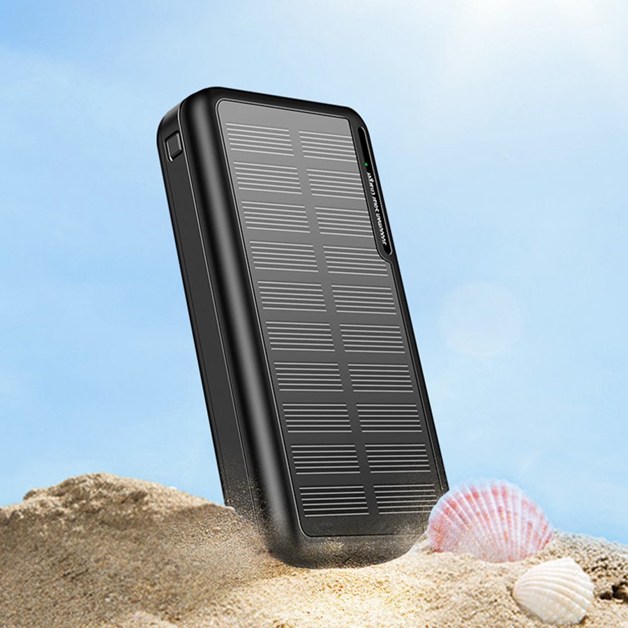 Manufactory Direct 30000mAh Large Capacity Power Banks Solar Cellphone Charger Power Bank Fast Charging
