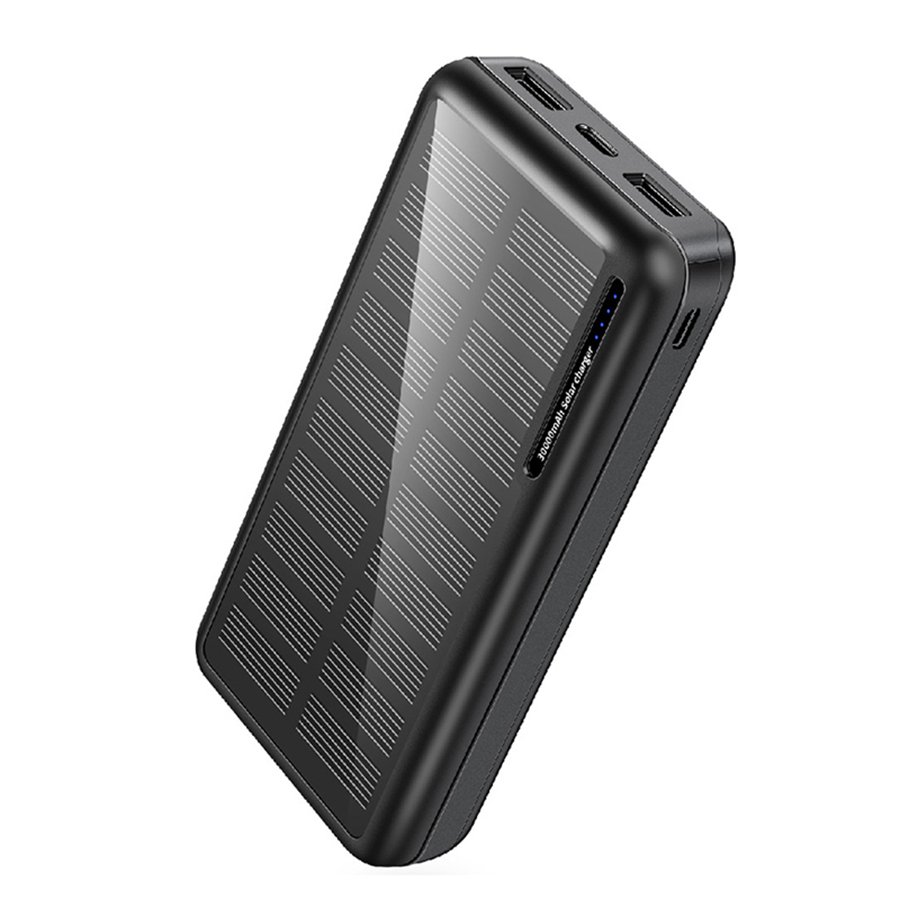 Manufactory Direct 30000mAh Large Capacity Power Banks Solar Cellphone Charger Power Bank Fast Charging