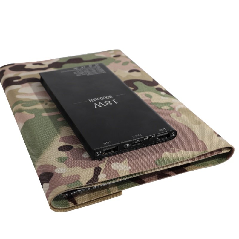 Hot selling mini solar panel foldable Customized Solar Charger with 8000mah Battery 5V 18W Foldable Solar Panels