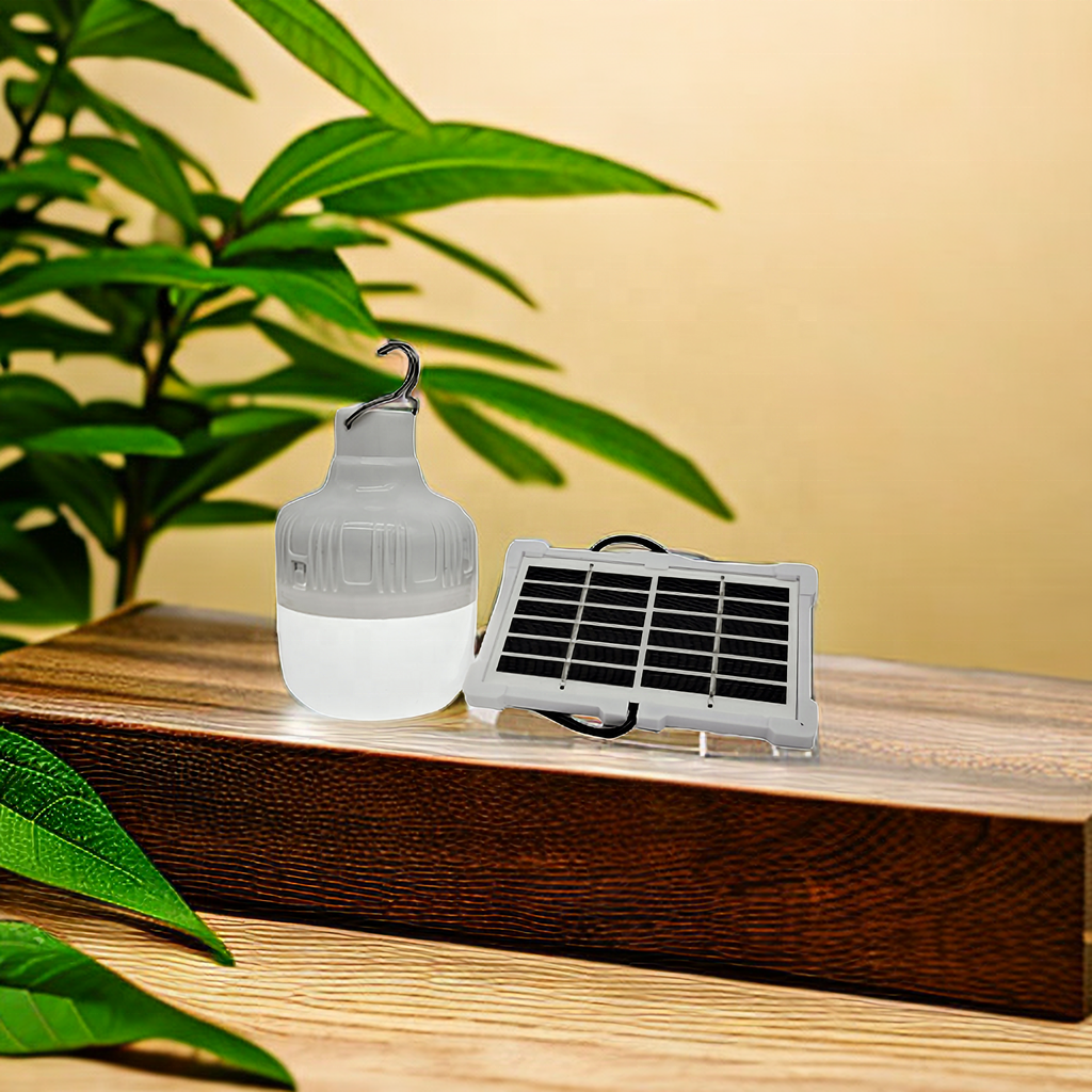 Remote Control Energy Saving 10w 20w Led Solar Emergency Bulb Rechargeable Solar Indoor Emergency Light
