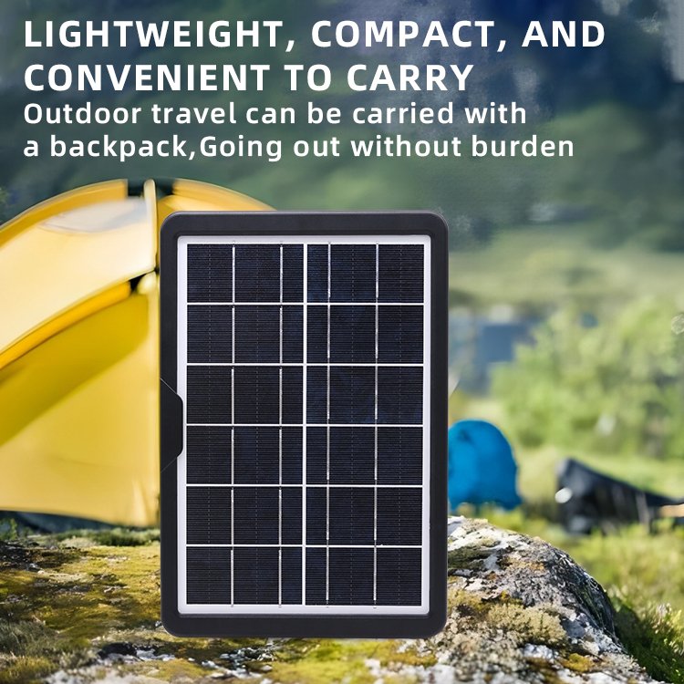 CCLAMP Small Solar Charger Portable Solar Panel with USB Output Ports