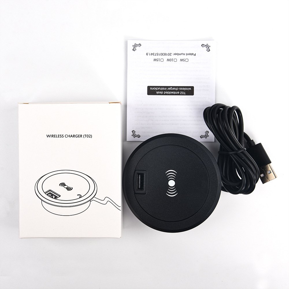 Best selling products 2025 in Europe home office Electric universal QC3.0 Mobile Phone table wireless charger&Type-C