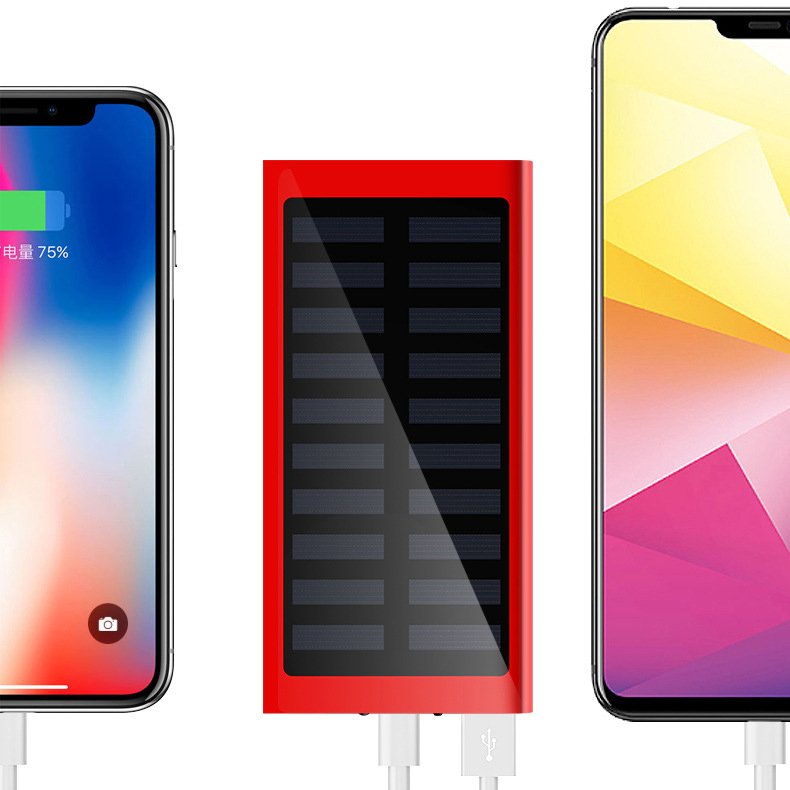 10000mah Solar Power Bank External Battery 2 USB Powerbank Portable Mobile phone Solar Charger