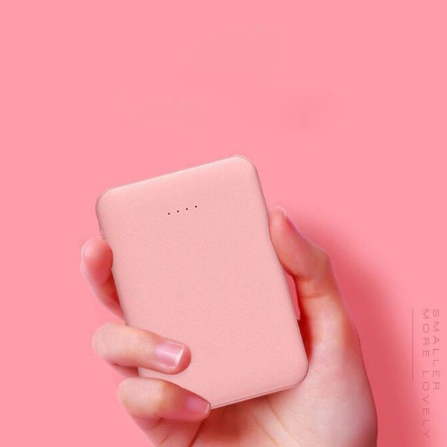 Portable Mobile Phones Charger Powerbanks 5000mah Mini Slim Usb Charging Earphone Power Bank