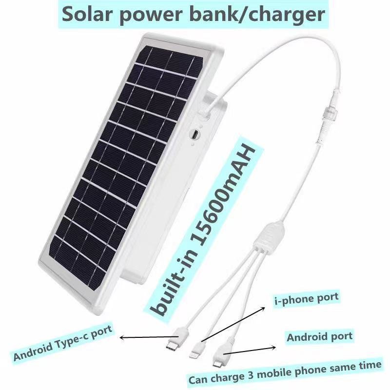 Solar Panels Portable Battery Pack Solar Charger Waterproof solar Power Bank for travel