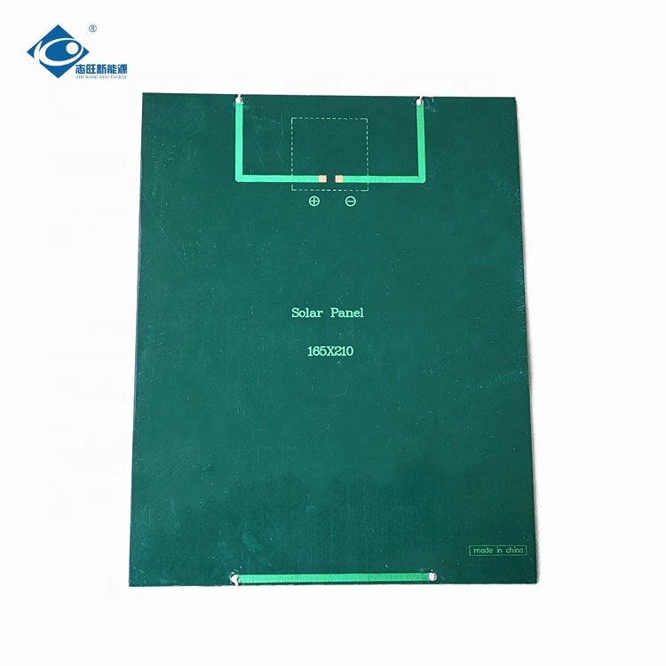 5V Mono Epoxy Solar Panel ZW-210165-M Lightweight Silicon Solar Panel Module 6W Customized Solar Panel Charger