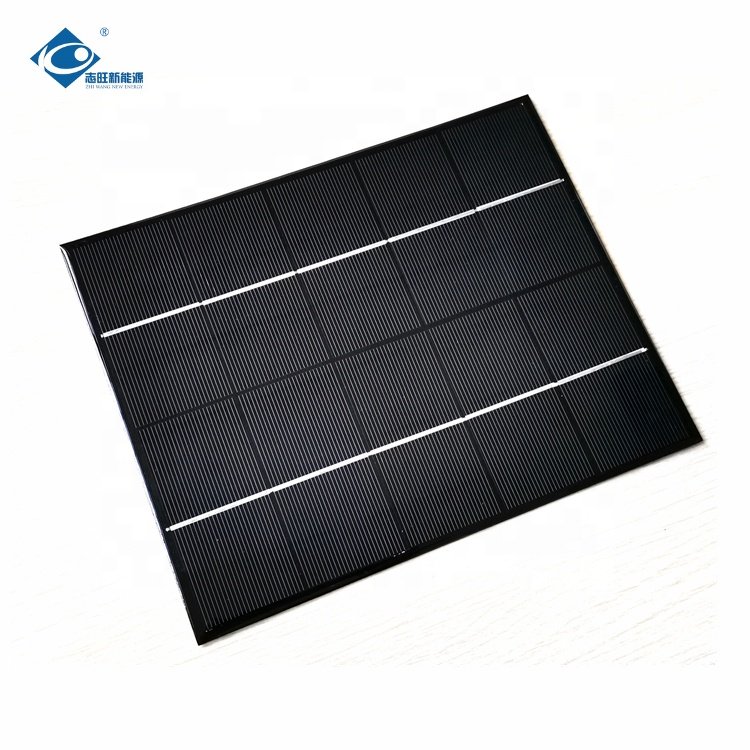 5V Mono Epoxy Solar Panel ZW-210165-M Lightweight Silicon Solar Panel Module 6W Customized Solar Panel Charger