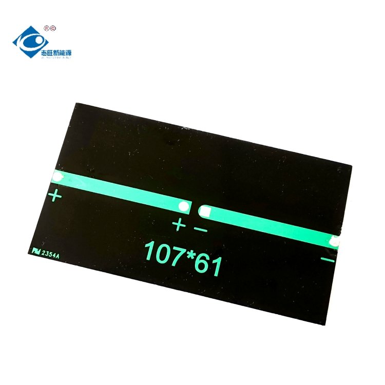 1W PET Solar Photovoltaic Panel ZW-10761-P Semi-Flexible Solar Panels 5V Lightweight Portable Solar Panel Charger