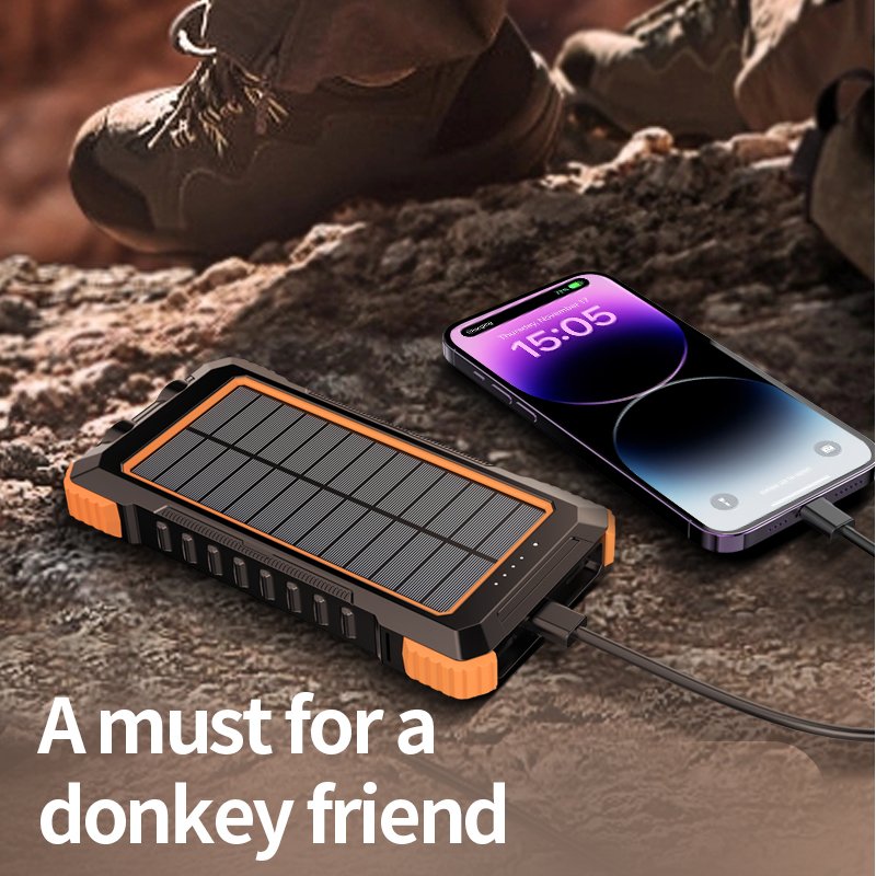 Mobile Charger Solar Cell Phone Battery Power Bank Solar Powerbank 10000Mah Mobile Cargador Solar Phone Charger