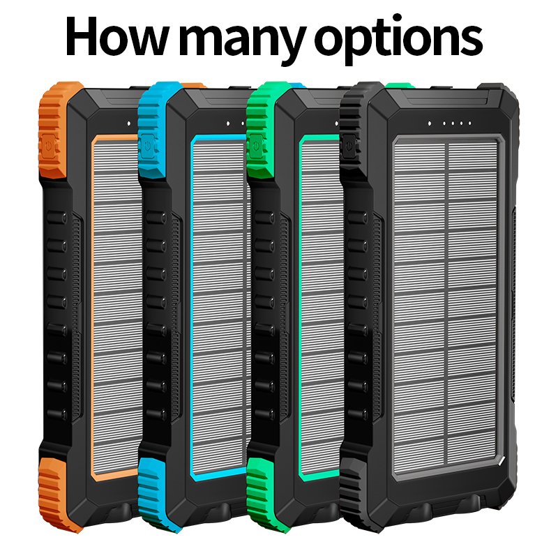 Mobile Charger Solar Cell Phone Battery Power Bank Solar Powerbank 10000Mah Mobile Cargador Solar Phone Charger