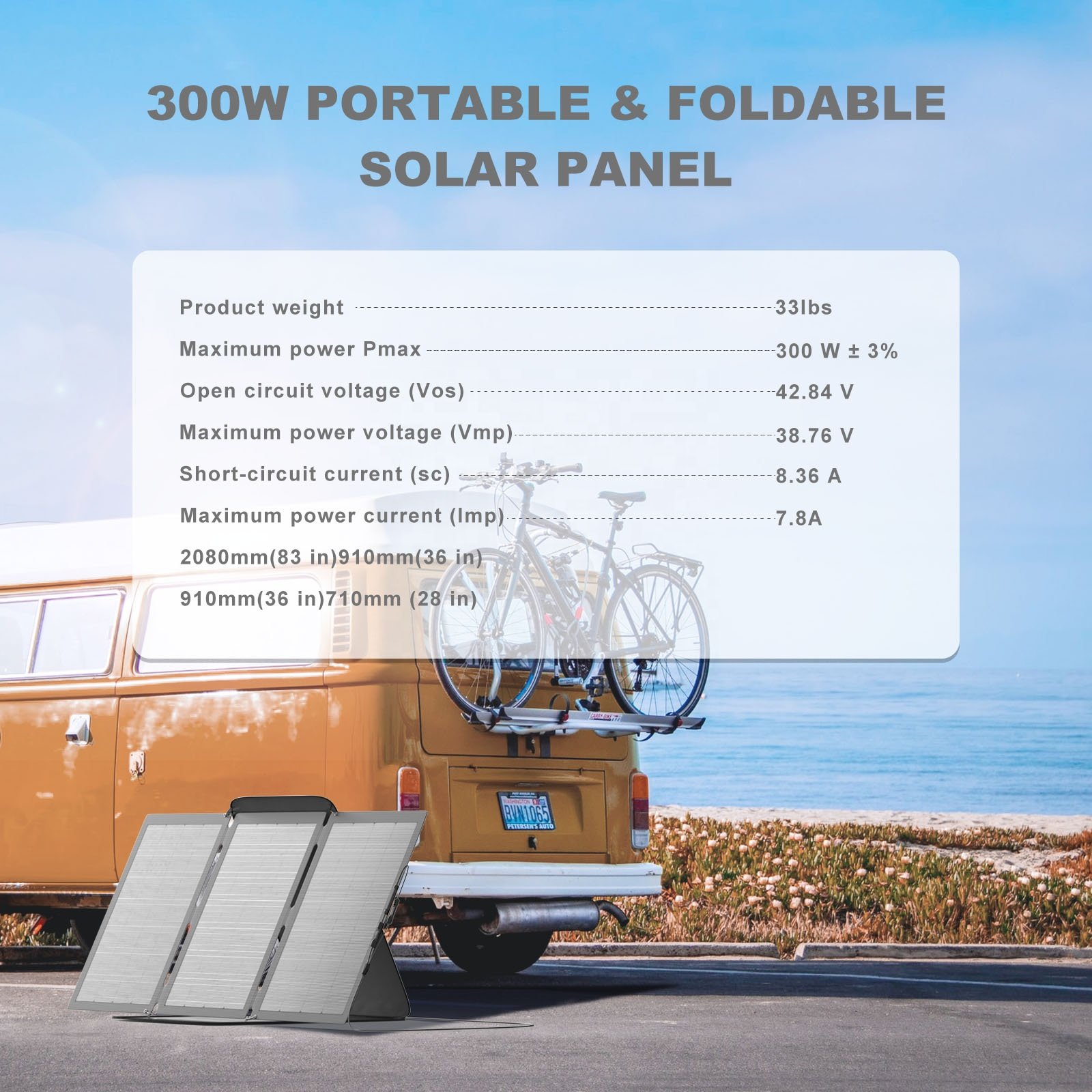 manufacturer vendor mobile lightweight carrying bag outside camper high compatibility etfe mc4 solar panel system 300w