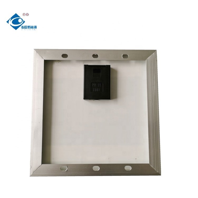 3.5W Poly Glass Laminated Solar Panel ZW-3.5W-18V Portable Mobile Phone Solar Panel Charger 18V Transparent Glass Solar Panel