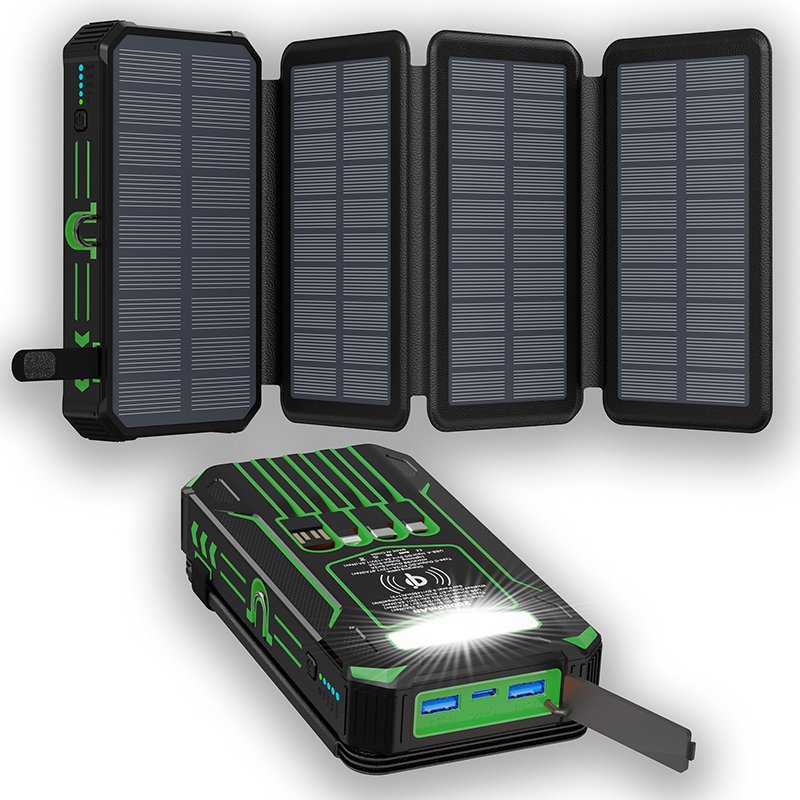 US USA Stock Quick Selling High Capacity 36000mAh Battery Solar Power Bank Fast Charger For Mobile Phone Wireless