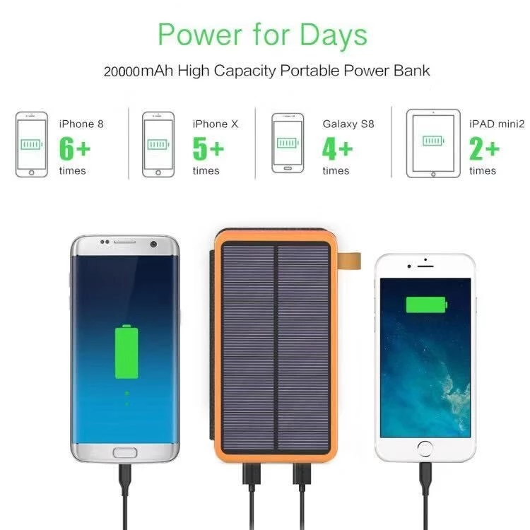 22.5w solar power bank 10000mah foldable solar power bank solar power bank charger