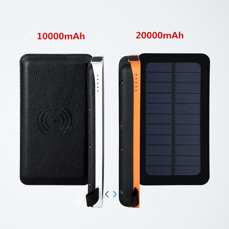 Waterproof 20000mAh Solar Power Bank Panels Detachable Solar Charger Outdoor Powerbank Solar With LED Display For Cell phone