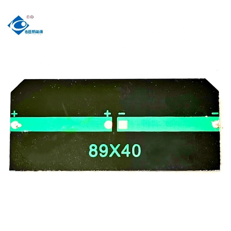 0.59W Semi-Flexible Solar Panels ZW-8940-2.5V Mini Portable Solar Panel Charger 2.5V Customized PET Solar Photovoltaic Panel