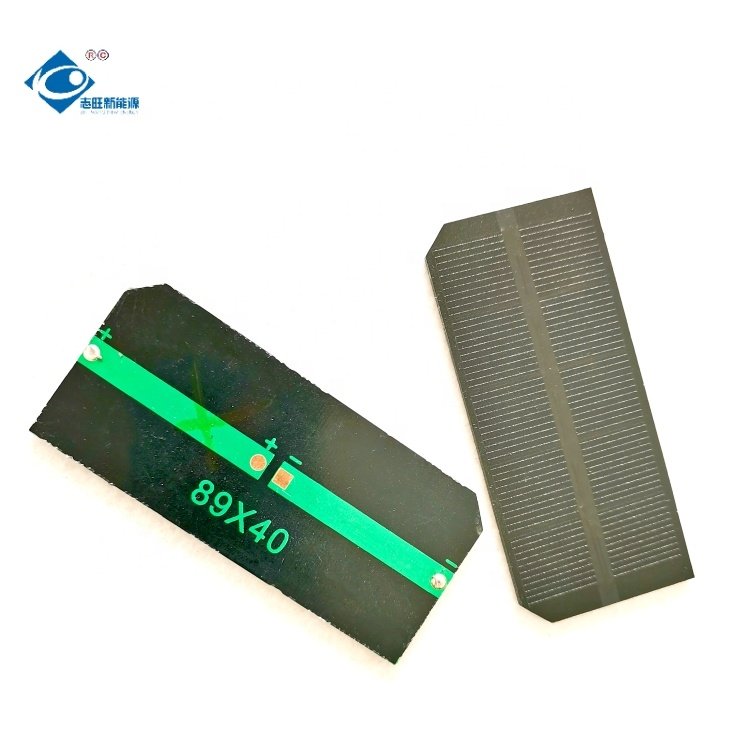 0.59W Semi-Flexible Solar Panels ZW-8940-2.5V Mini Portable Solar Panel Charger 2.5V Customized PET Solar Photovoltaic Panel