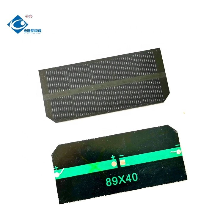 0.59W Semi-Flexible Solar Panels ZW-8940-2.5V Mini Portable Solar Panel Charger 2.5V Customized PET Solar Photovoltaic Panel