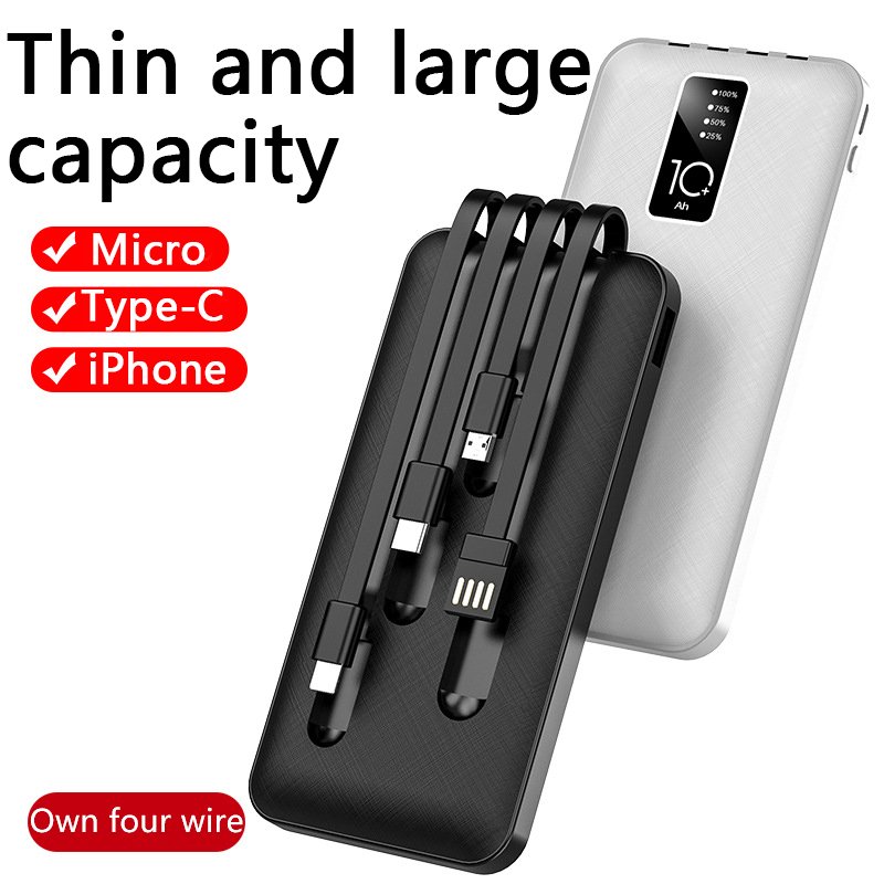 Mini Power Banks Fast Charging 10000mah 22.5W With Cable Fast Charge Compact And Portable For IP Mobile Power Supply Wholesale