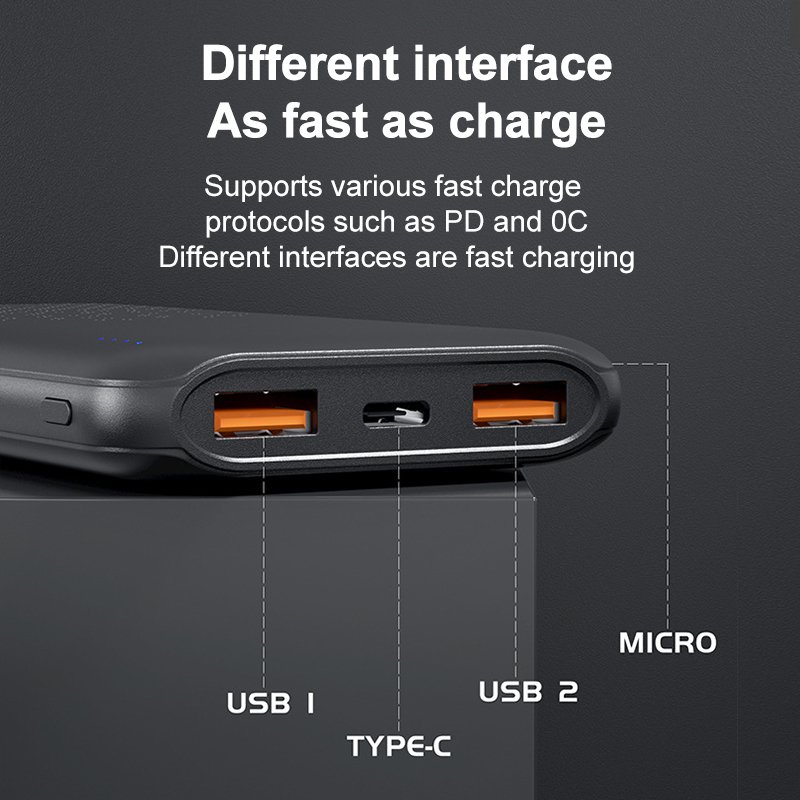 LANY Hot Selling 10000mah Power Banks Portable Charger Powerbank 10000 Mah Powerbank Led External Battery For Phone